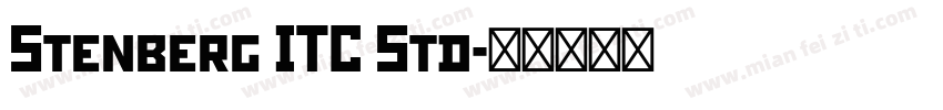 Stenberg ITC Std字体转换